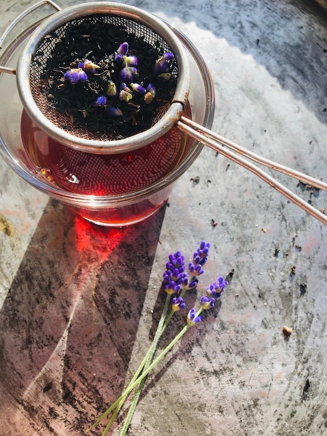 how to make lavender milk tea